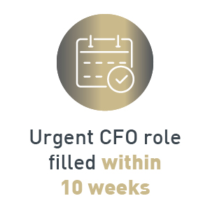 Urgent CFO role filled within 10 weeks